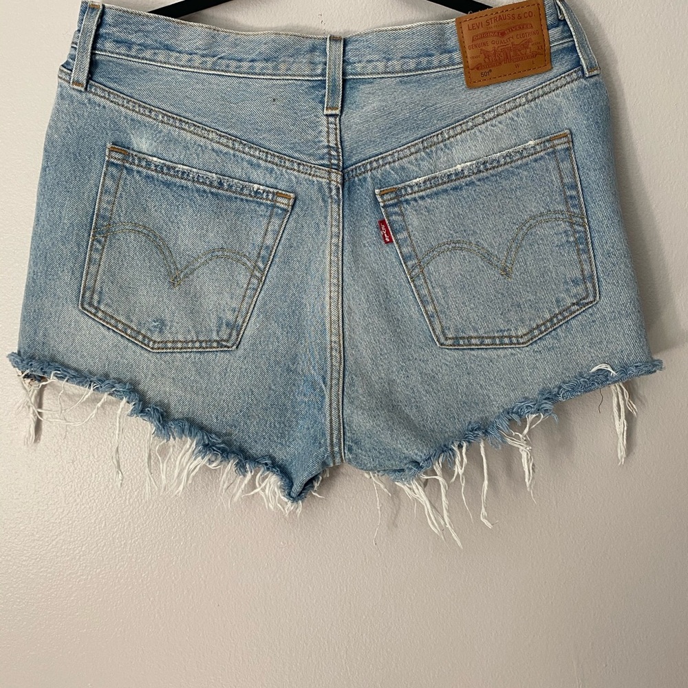 Women’s Levi’s High-Waisted Jean Shorts.